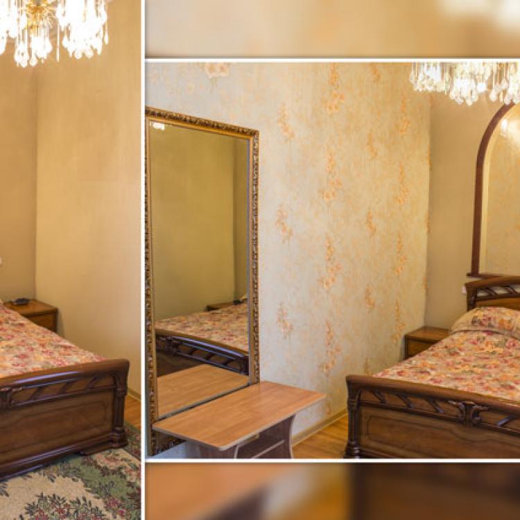 Спальная комната 2 местного 2 комнатного Семейного Повышенной Комфортности санатория Жемчужина Кавказа в Ессентуках